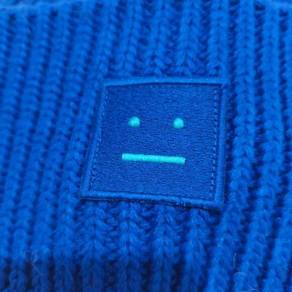 Acne Studios Ribbed Knit Beanie With Folded Brim - Picture 2 of 5